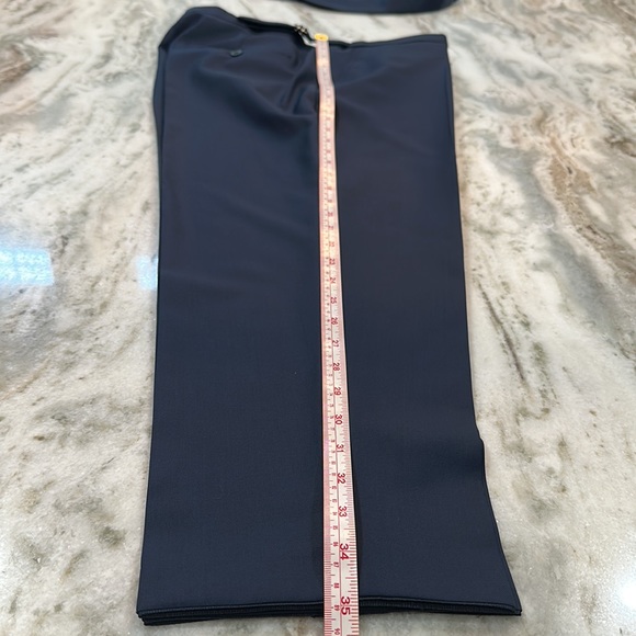 Designer Custom Suit Jacket & Pants Dark Navy • Fully Lined - Picture 3 of 5